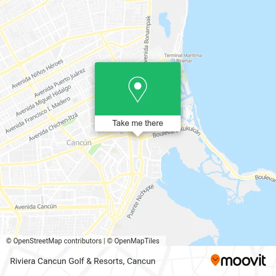 Riviera Cancun Golf & Resorts map