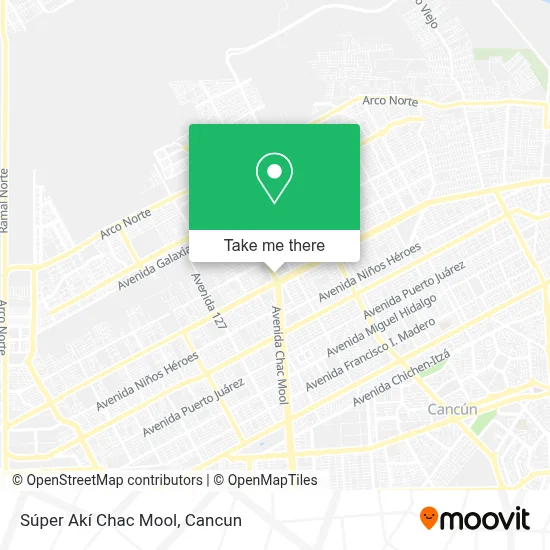 Súper Akí Chac Mool map