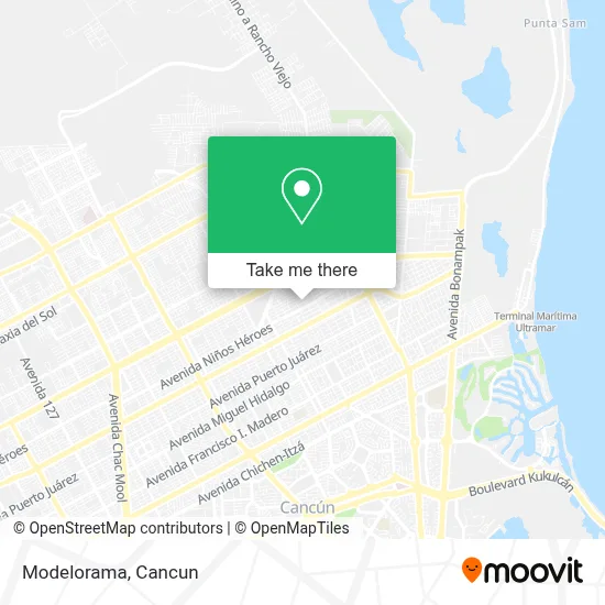 Modelorama map