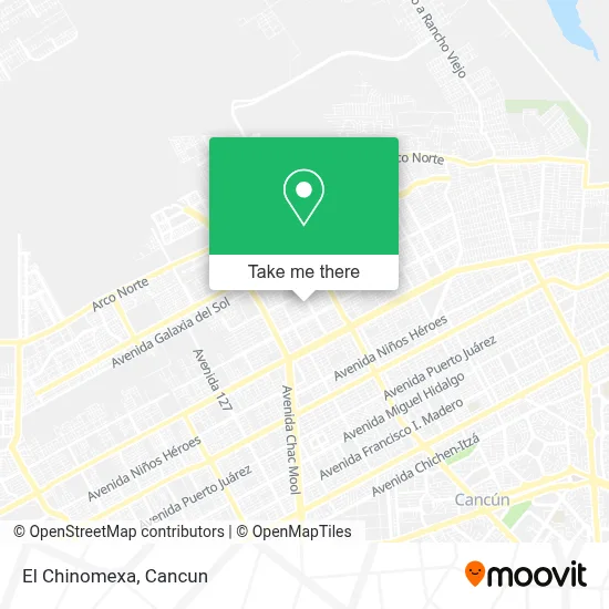 El Chinomexa map