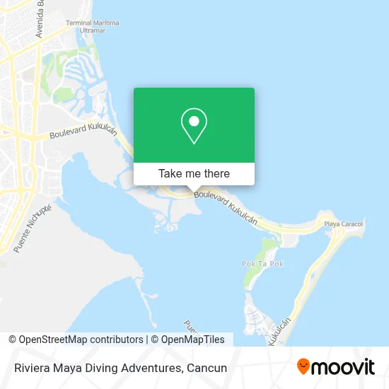 Riviera Maya Diving Adventures map