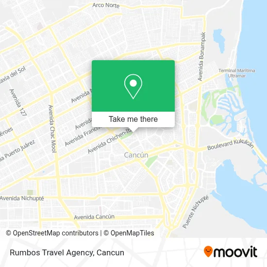 Rumbos Travel Agency map