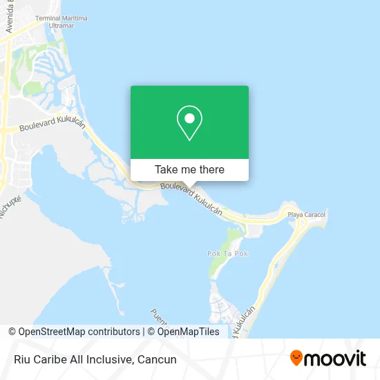 Riu Caribe All Inclusive map