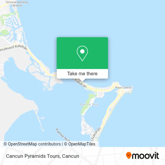 Cancun Pyramids Tours map