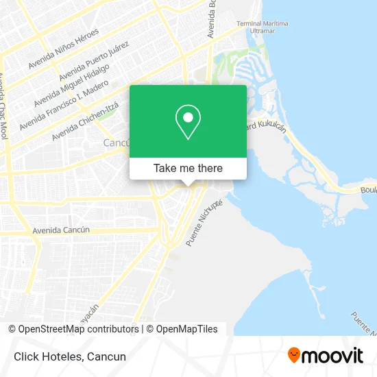 Click Hoteles map