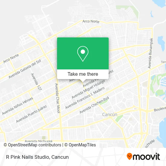 R Pink Nails Studio map