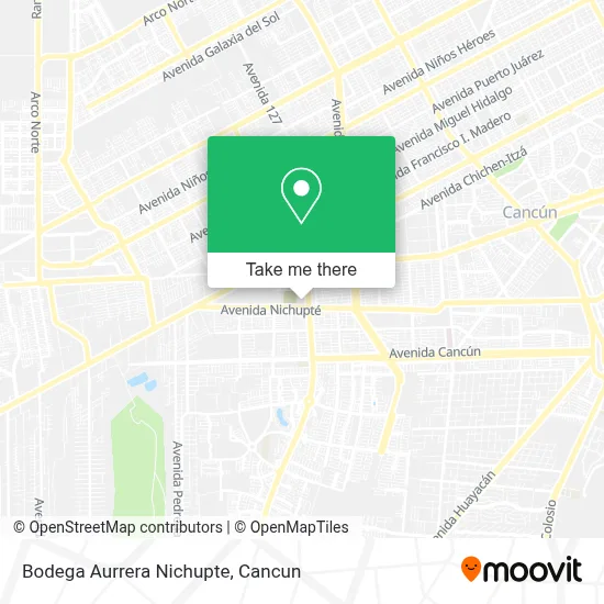 Bodega Aurrera Nichupte map