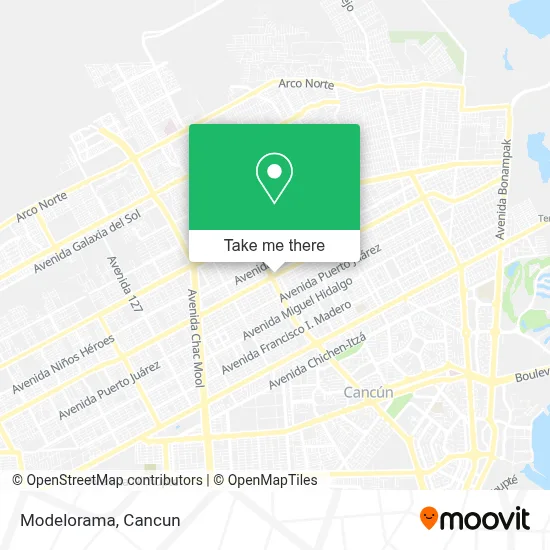 Modelorama map