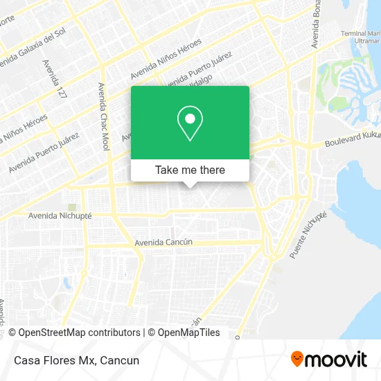Casa Flores Mx map