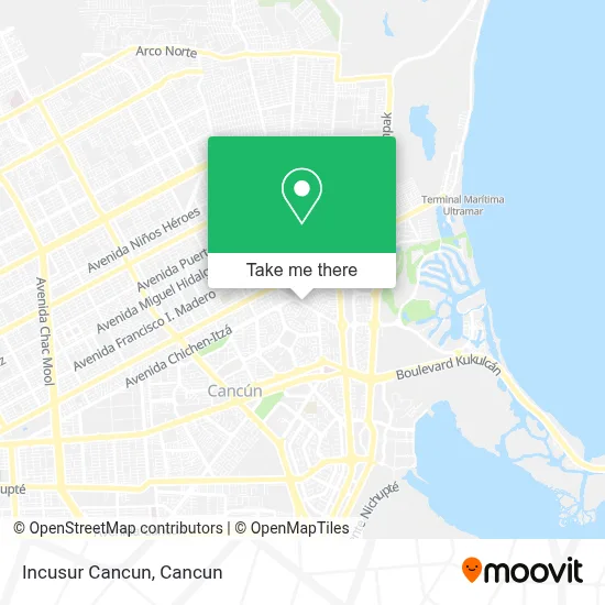 Incusur Cancun map