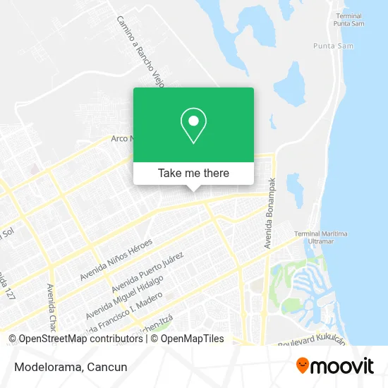 Modelorama map