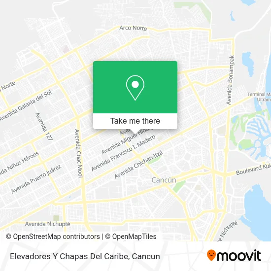 Elevadores Y Chapas Del Caribe map