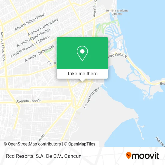Rcd Resorts, S.A. De C.V. map