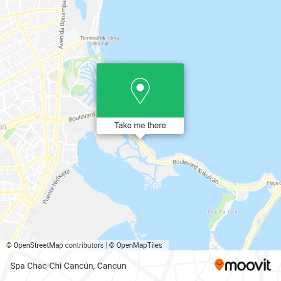 Spa Chac-Chi Cancún map
