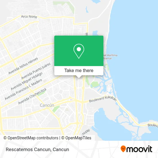 Rescatemos Cancun map