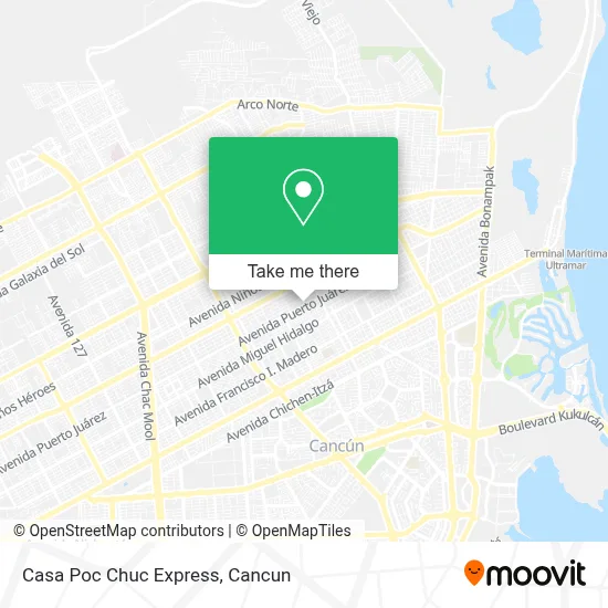 Casa Poc Chuc Express map