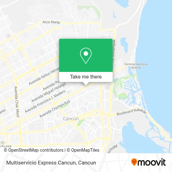 Multiservicio Express Cancun map