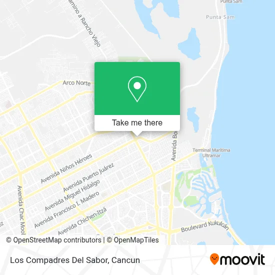 Los Compadres Del Sabor map