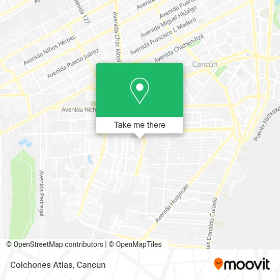 Colchones Atlas map