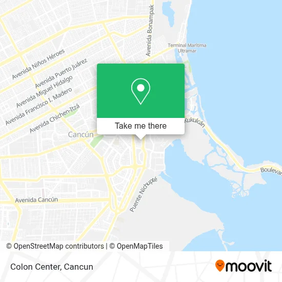 Colon Center map