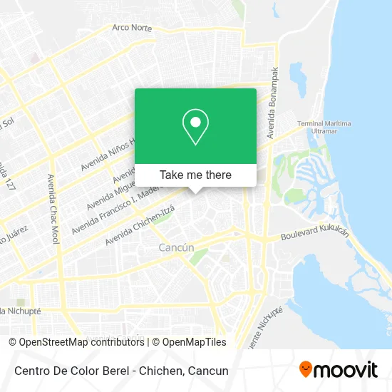 Centro De Color Berel - Chichen map