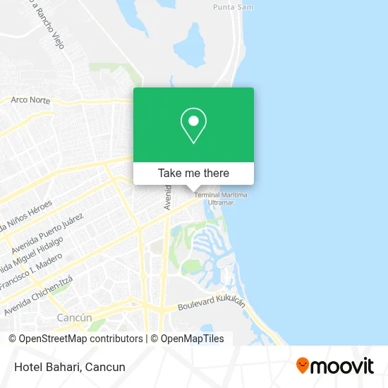 Hotel Bahari map