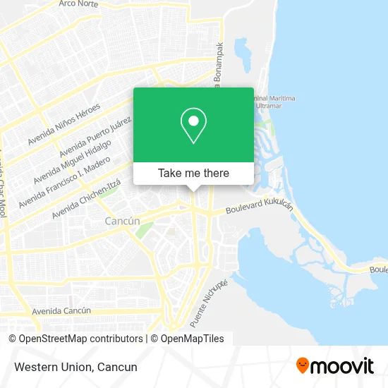 Western Union map