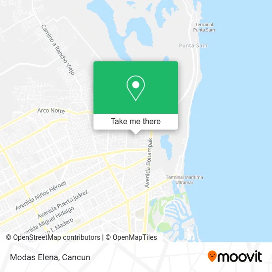 Modas Elena map