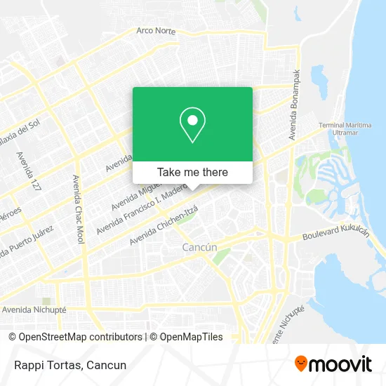 Rappi Tortas map