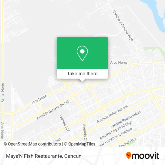 Maya'N Fish Restaurante map
