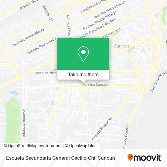 Escuela Secundaria General Cecilio Chi map