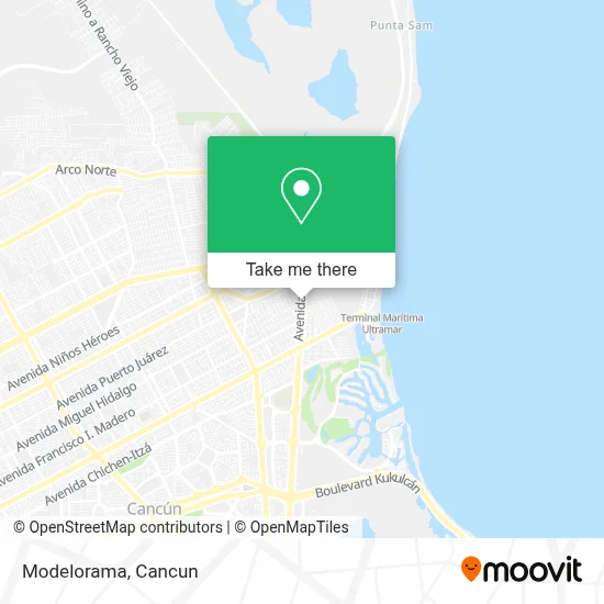 Modelorama map