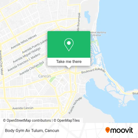 Body Gym Av Tulum map