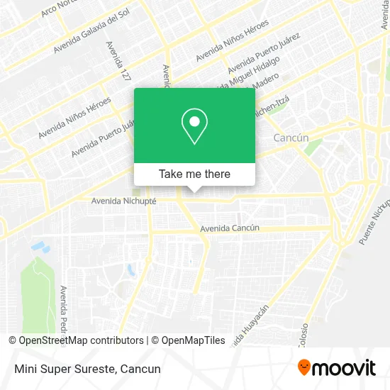 Mini Super Sureste map