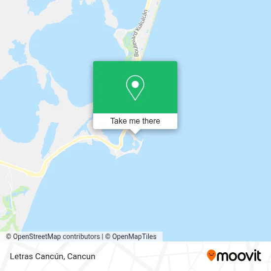 Letras Cancún map