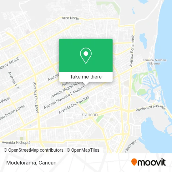Modelorama map