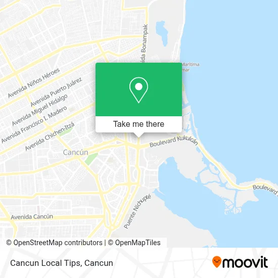 Cancun Local Tips map