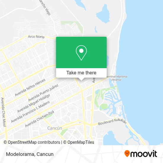Modelorama map