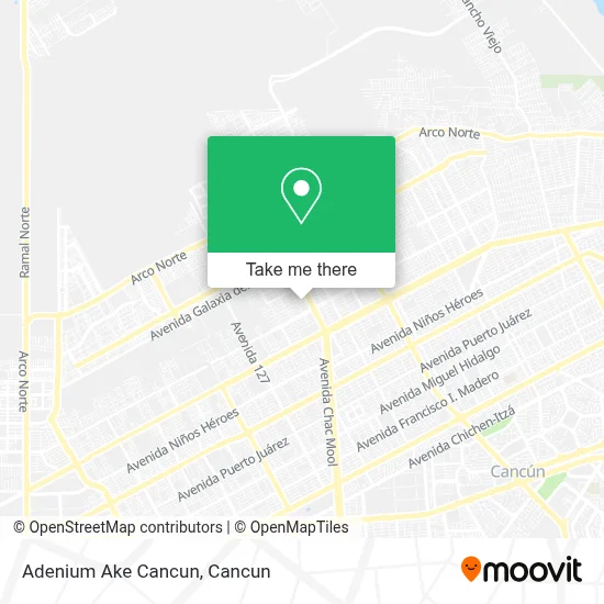 Adenium Ake Cancun map