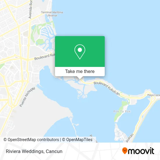 Riviera Weddings map