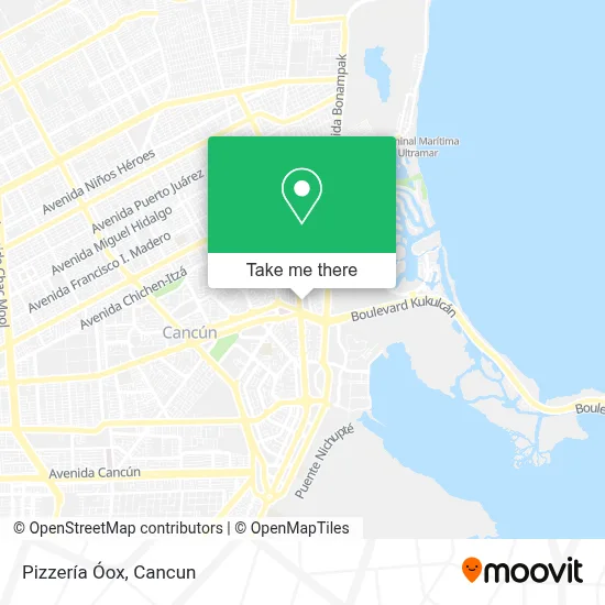 Pizzería Óox map
