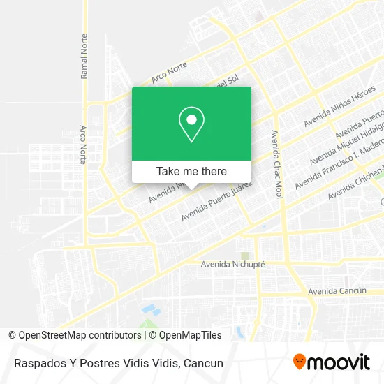 Raspados Y Postres Vidis Vidis map