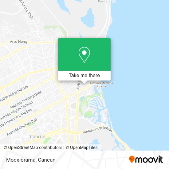 Modelorama map