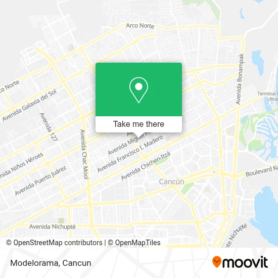 Modelorama map