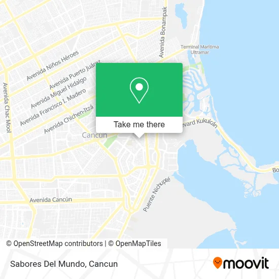 Sabores Del Mundo map
