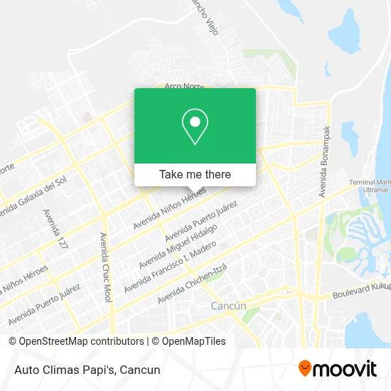 Auto Climas Papi's map