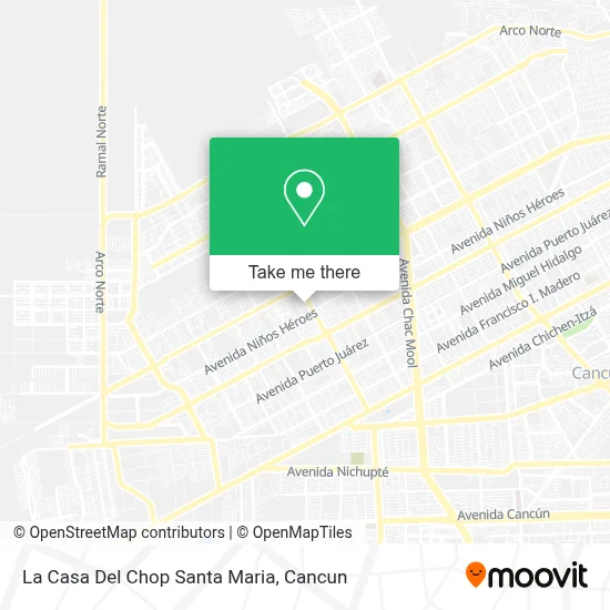 La Casa Del Chop Santa Maria map