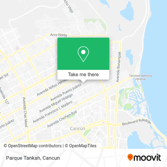 Parque Tankah map