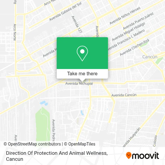 Direction Of Protection And Animal Wellness map