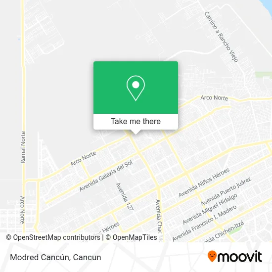 Modred Cancún map